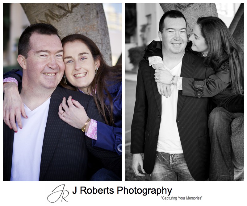 Portraits of an engaged couple - pre wedding photography sydney